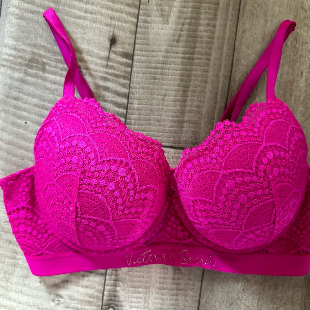 Victoria Secret T-shirt Push-up Full Coverage 38C Bra  Pink